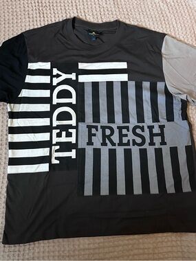 Teddy Fresh Black, Gray & White  Short Sleeve Tee